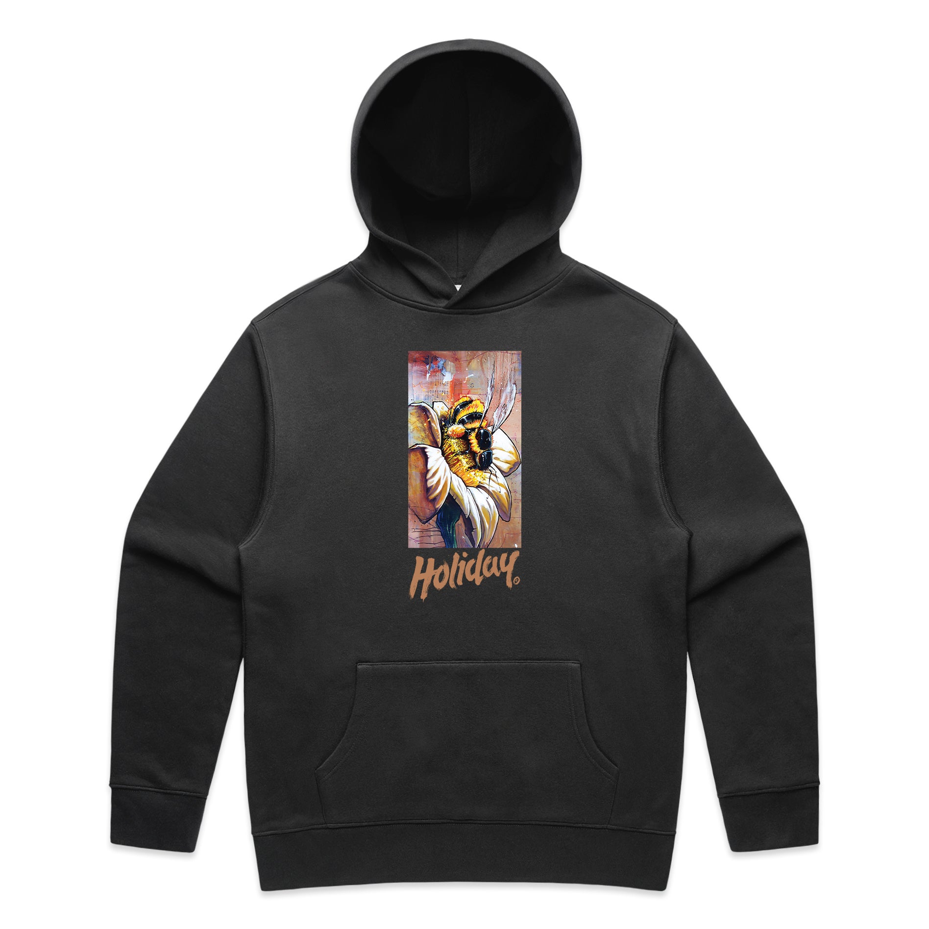 HOLIDAY SKATEBOARDS - Gimiks Born Artist Series Bee Hood (FADED BLACK)
