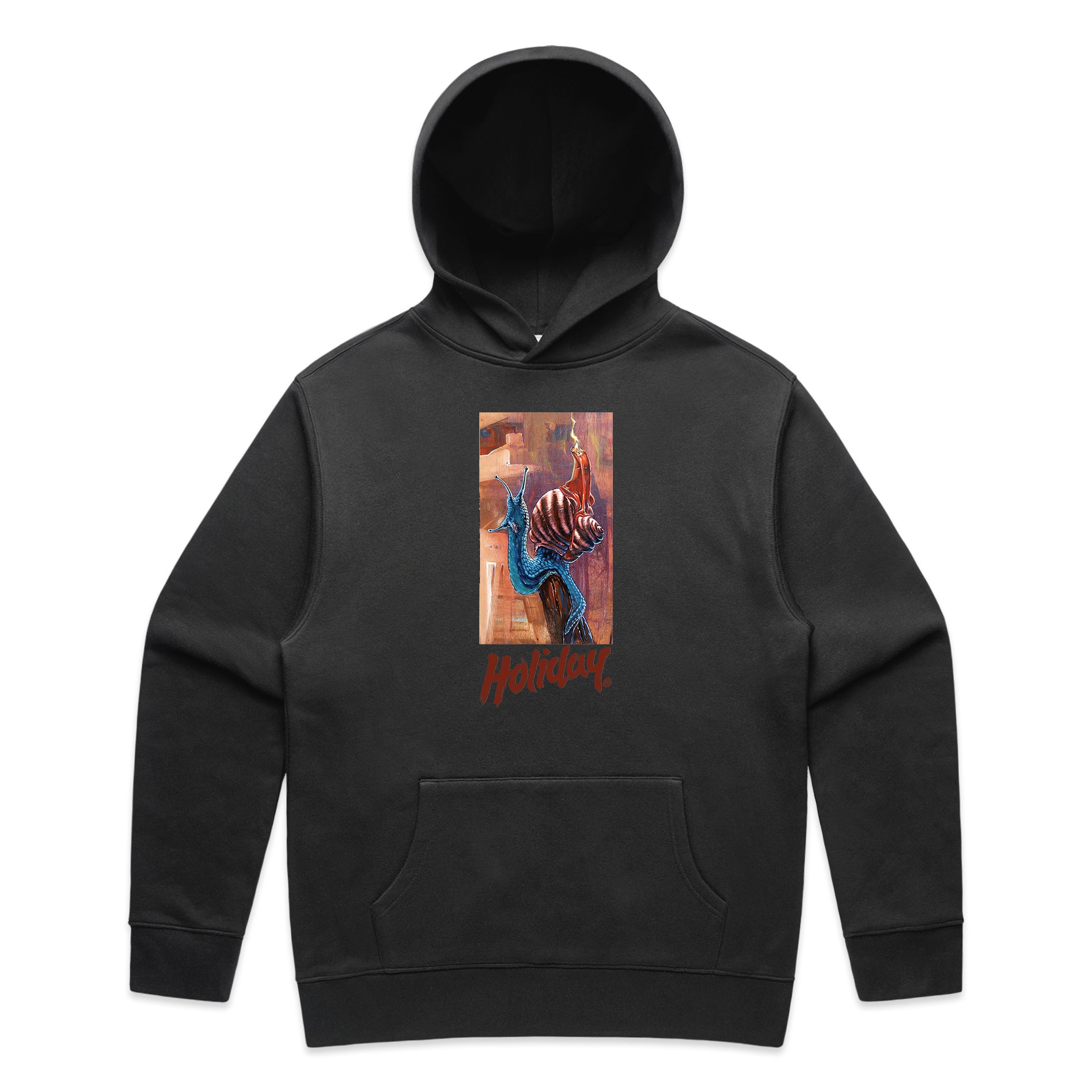 HOLIDAY SKATEBOARDS - Gimiks Born Artist Series Snail Hood (FADED BLACK)
