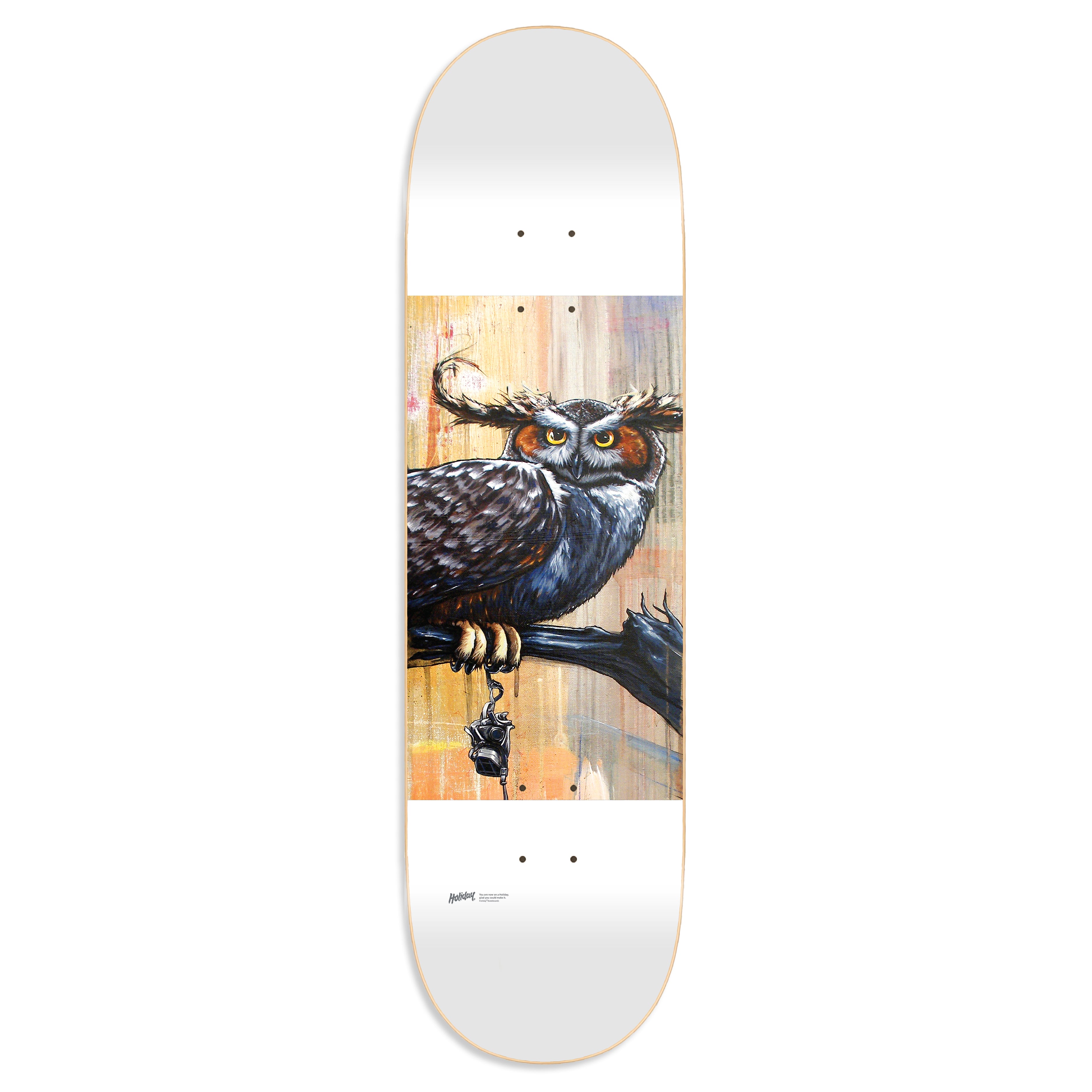 HOLIDAY SKATEBOARDS - Gimiks Born Artist Series Deck (OWL)