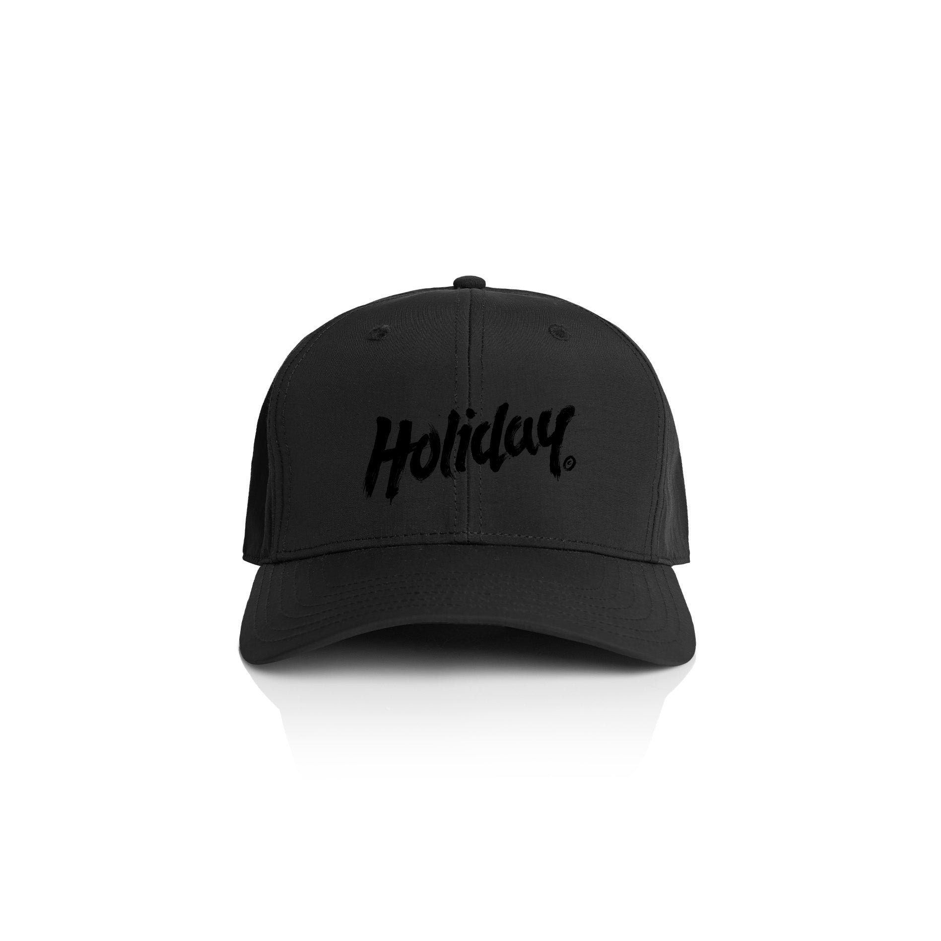 HOLIDAY SKATEBOARDS - OG Logo 6-Panel Hat (BLACK)