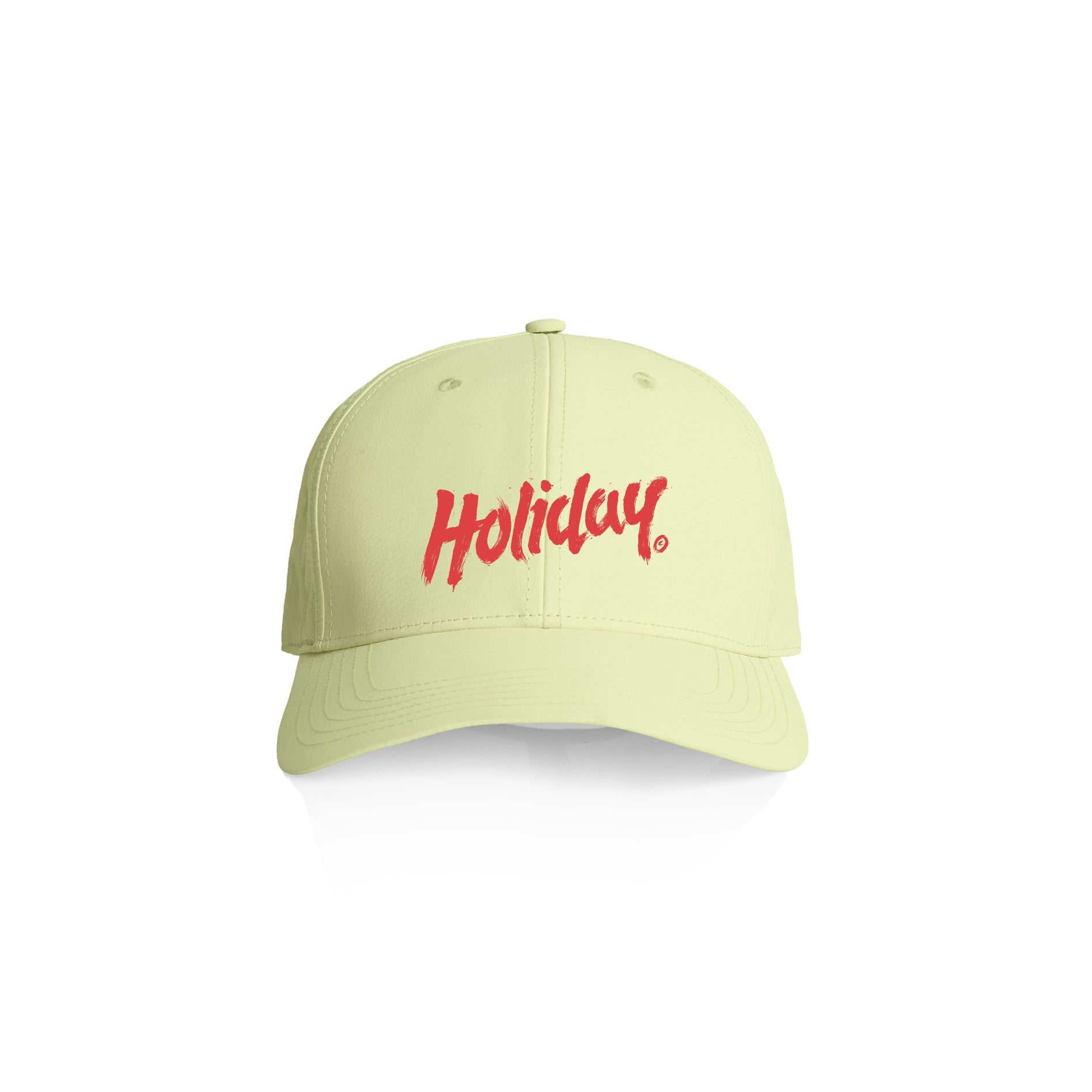 HOLIDAY SKATEBOARDS - OG Logo 6-Panel Hat (LIME)