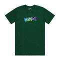 HOLIDAY SKATEBOARDS - Tie Dye Logo T-Shirt (FOREST GREEN)