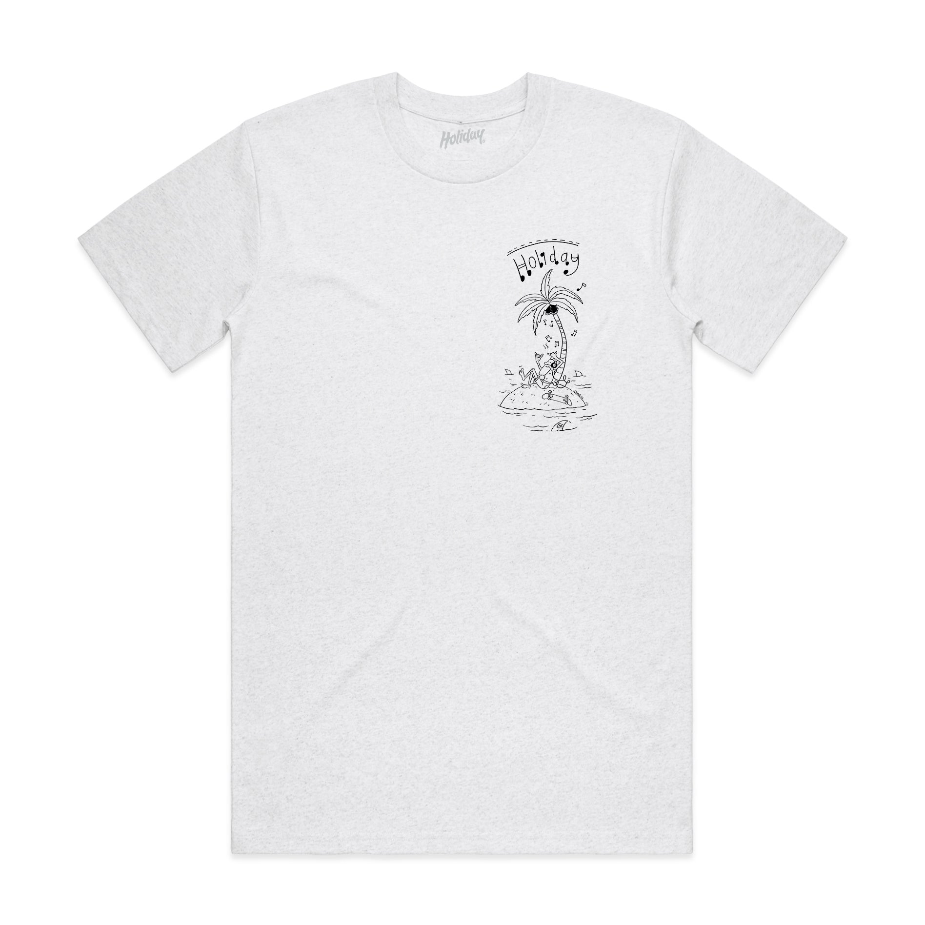 HOLIDAY SKATEBOARDS - Vibez T-Shirt (ASH)