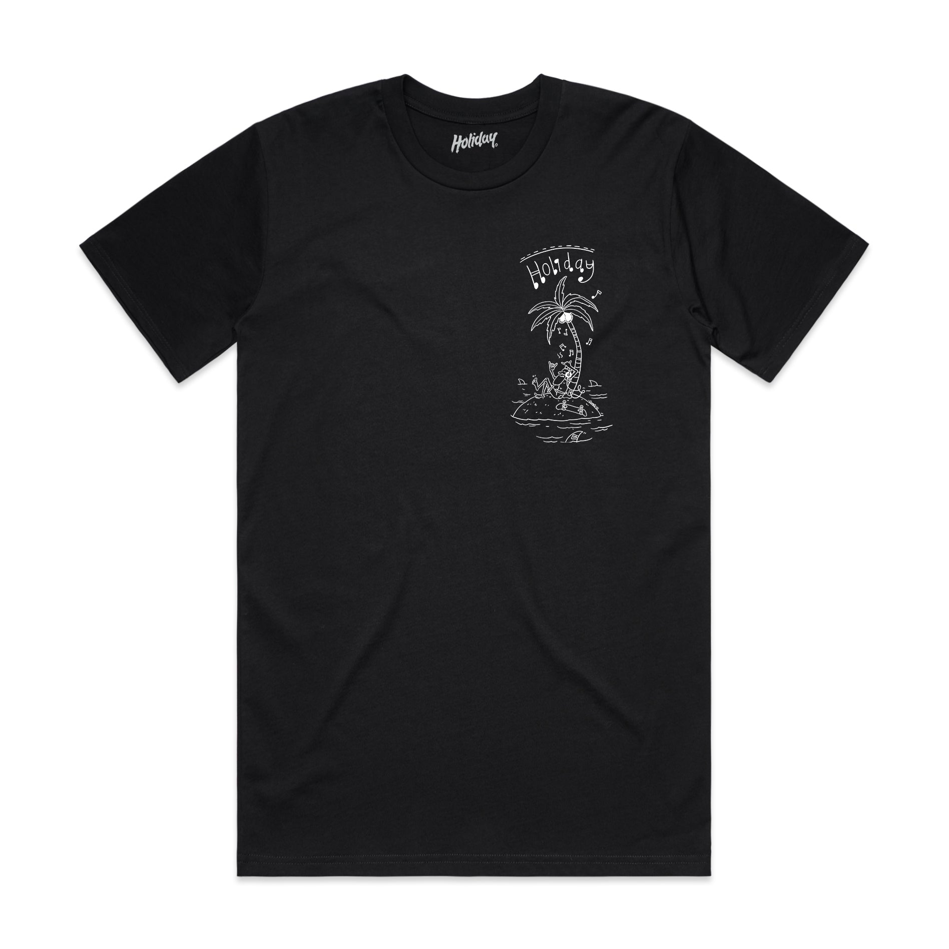 HOLIDAY SKATEBOARDS - Vibez T-Shirt (BLACK)