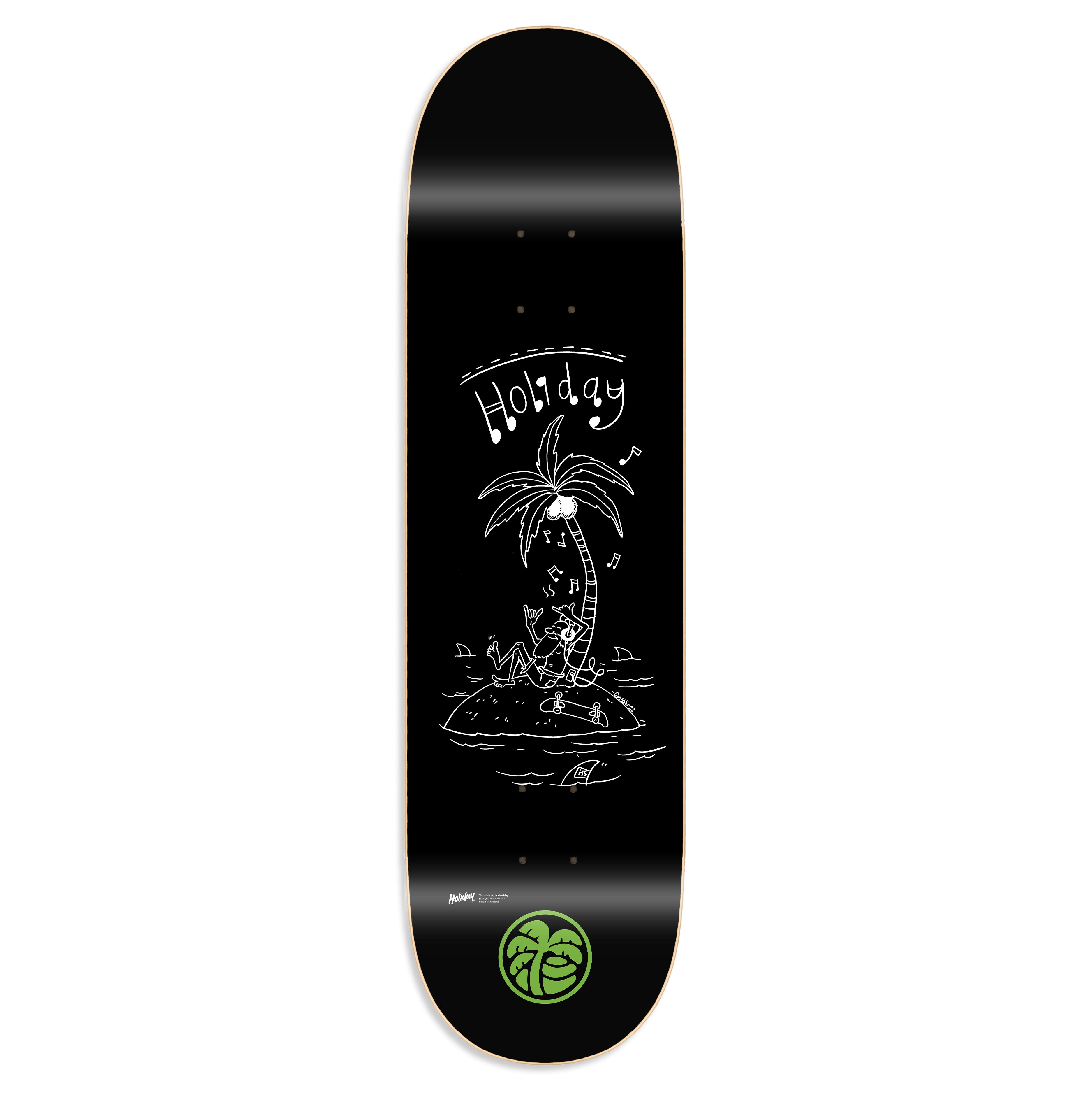 HOLIDAY SKATEBOARDS - Vibez Deck (BLACK)