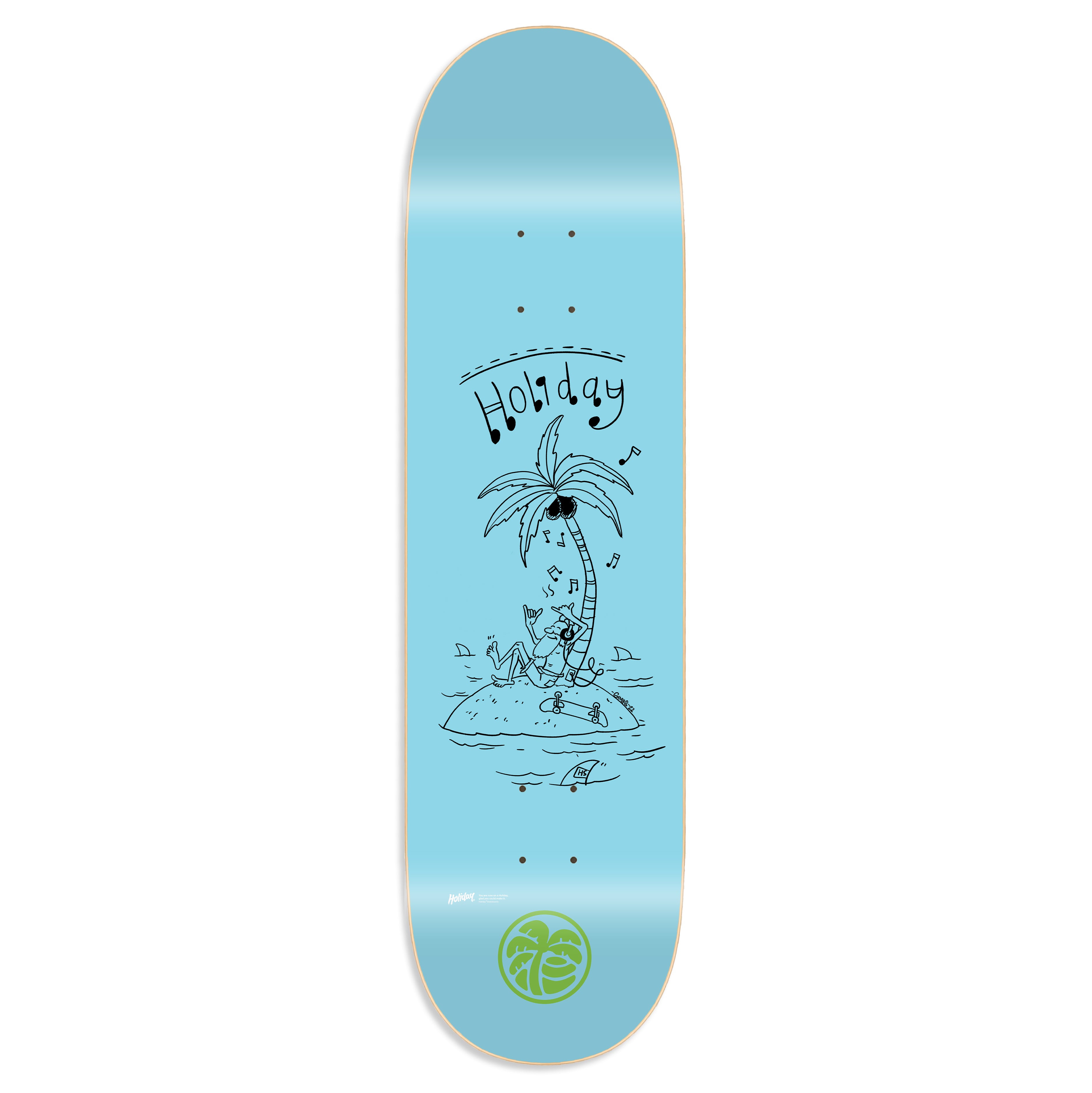 HOLIDAY SKATEBOARDS - Vibez Deck (BLUE)