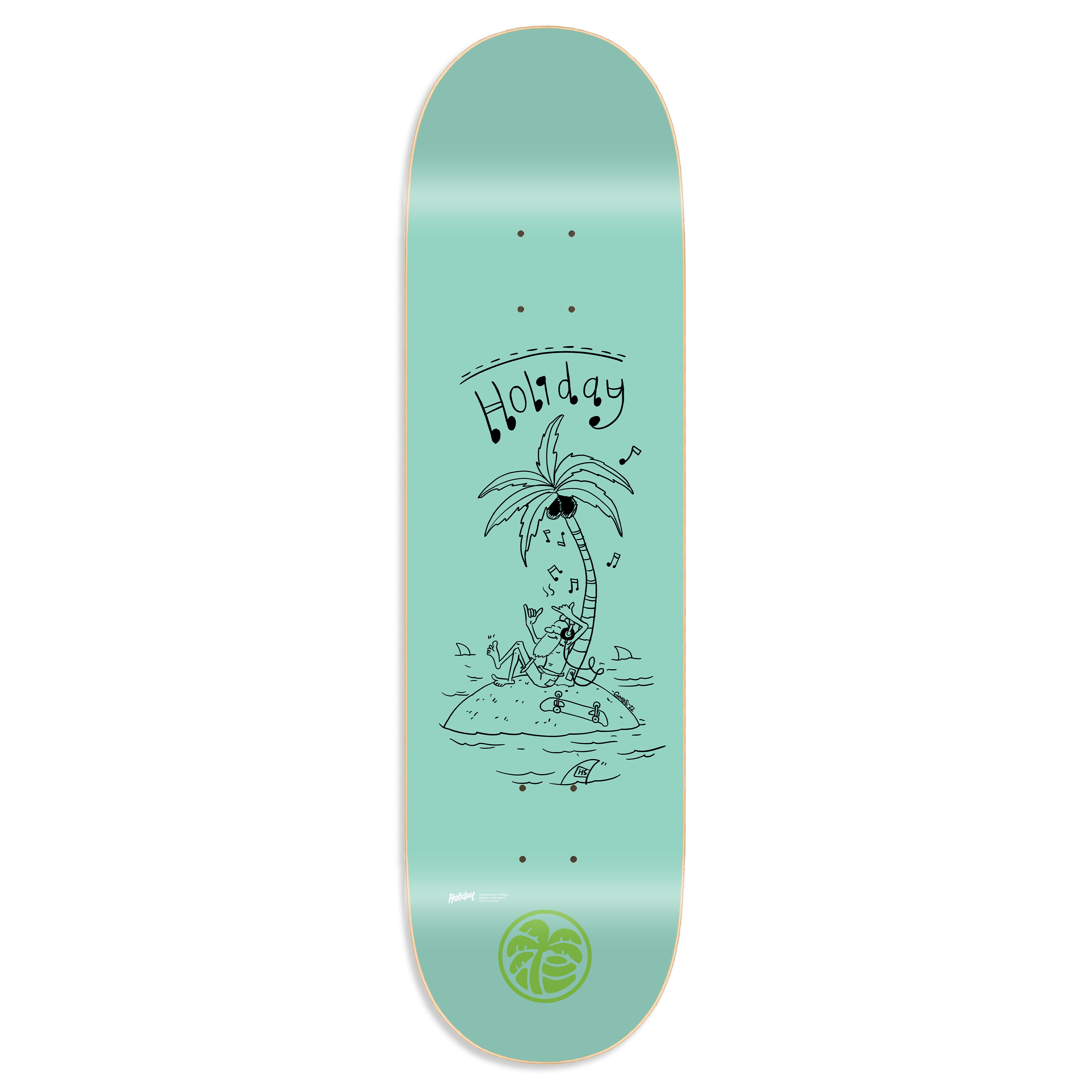 HOLIDAY SKATEBOARDS - Vibez Deck (GREEN)