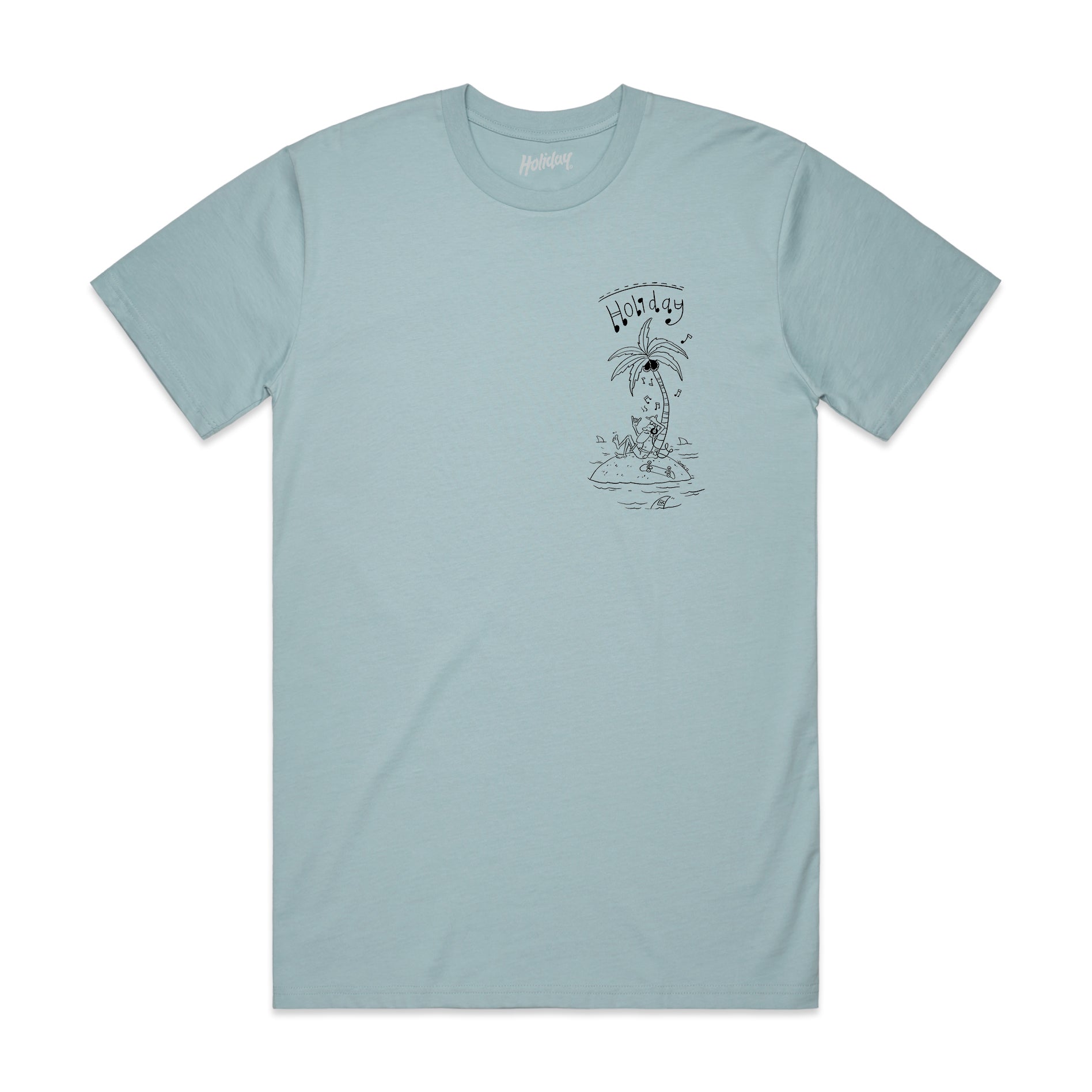 HOLIDAY SKATEBOARDS - Vibez T-Shirt (PALE BLUE)
