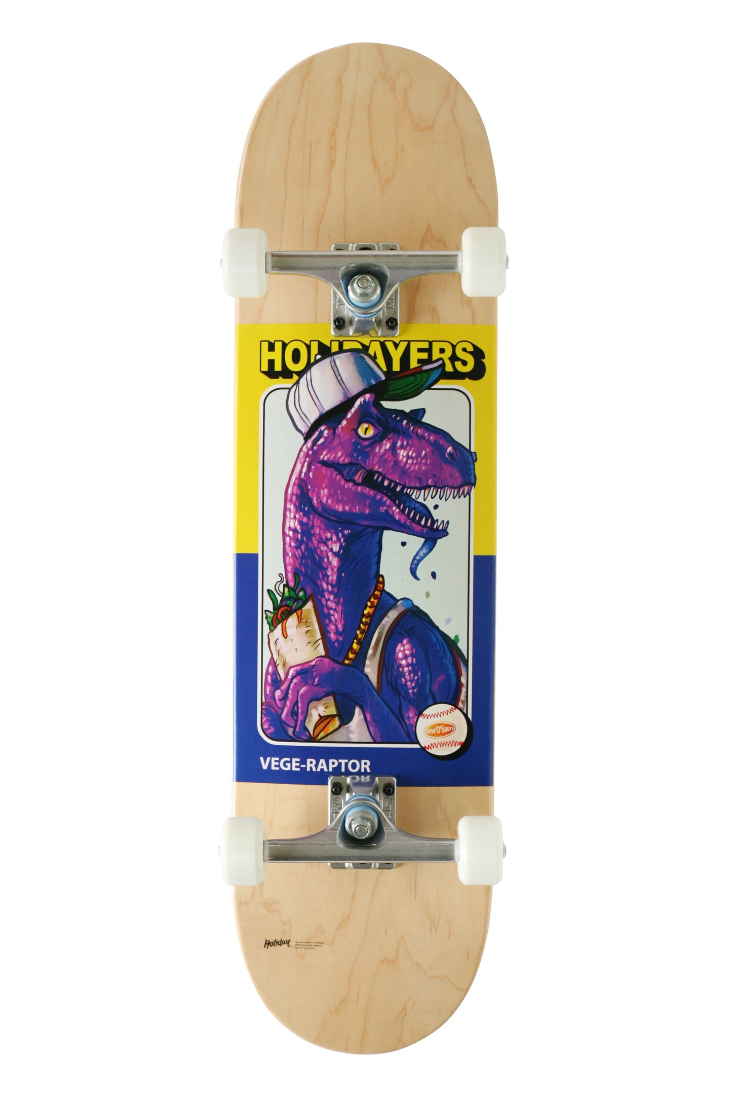 Holiday Skateboards - "Dine O Saurs" Series Vege Raptor 8.25