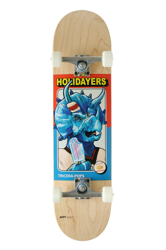 Holiday Skateboards - "Dine O Saurs" Series Tricera Pops 8.0